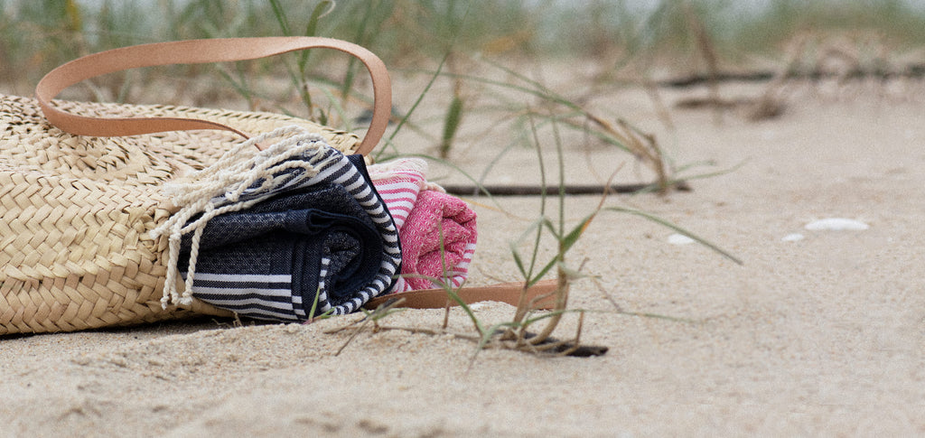 Beach towels and summer essentials
